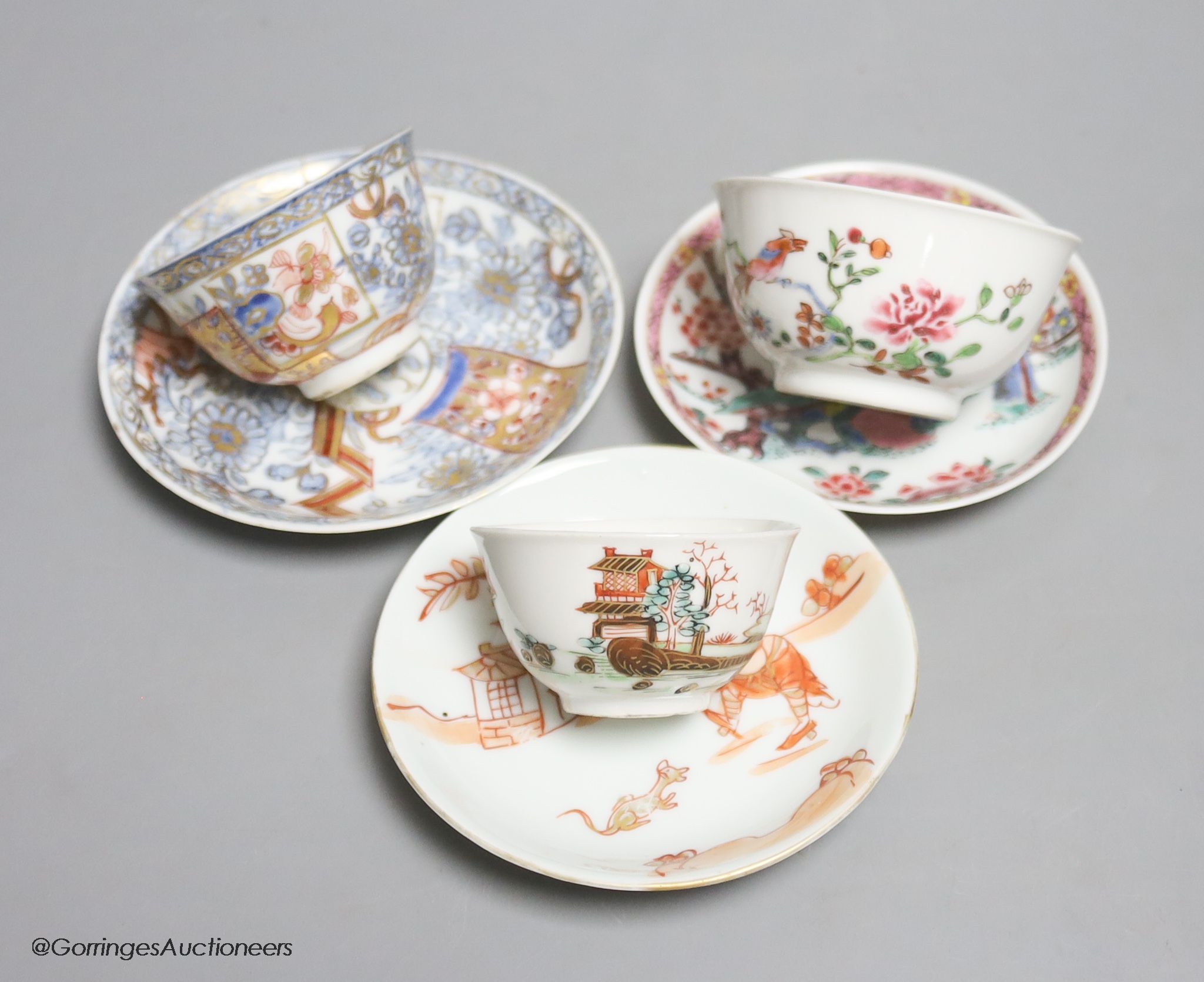 A small collection of 18th century Chinese porcelain